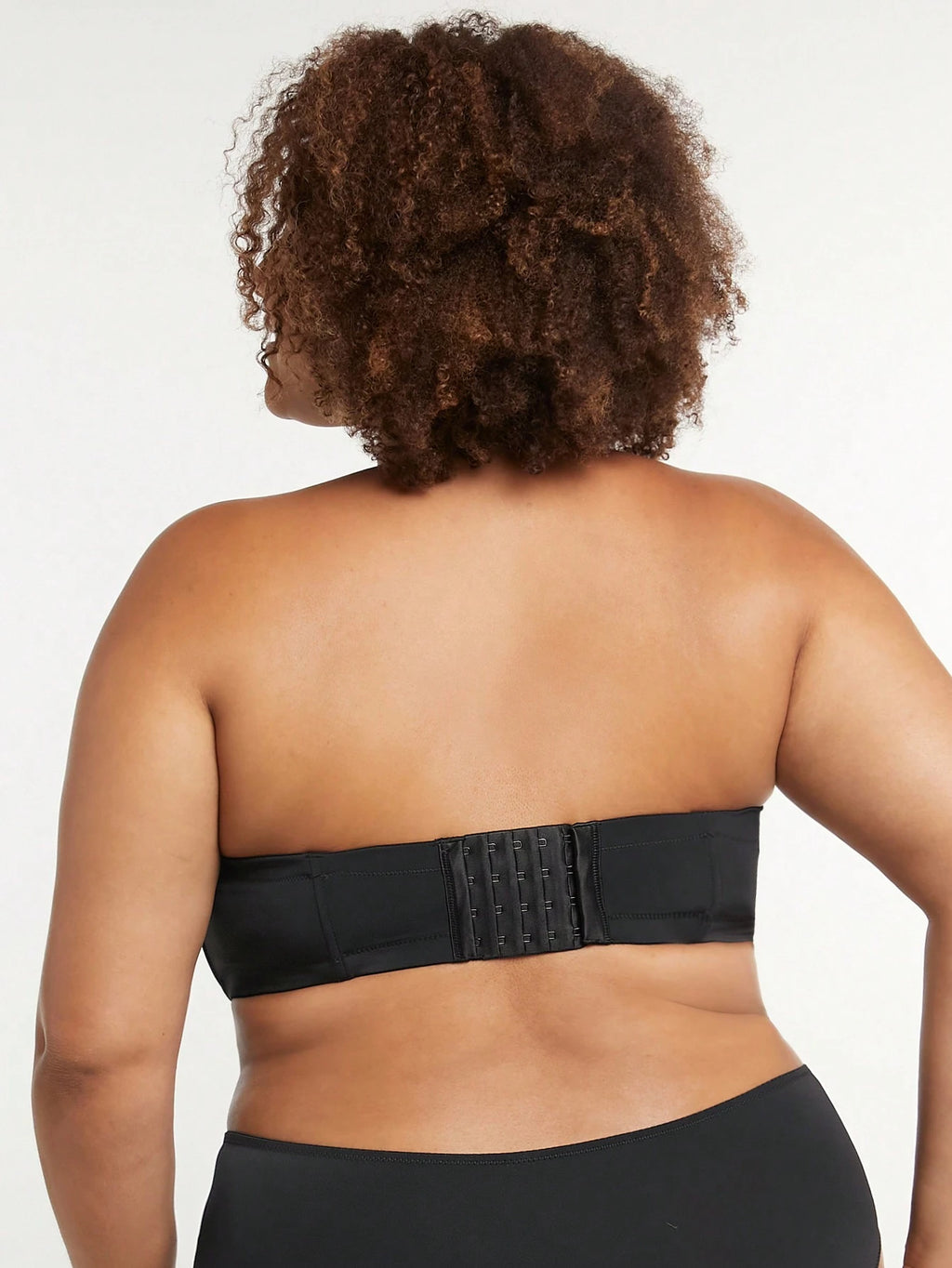 LUVLETTE plus Dream Curve Support + Strapless Front-Close Push-Up Black Basic Half Wedding Bra