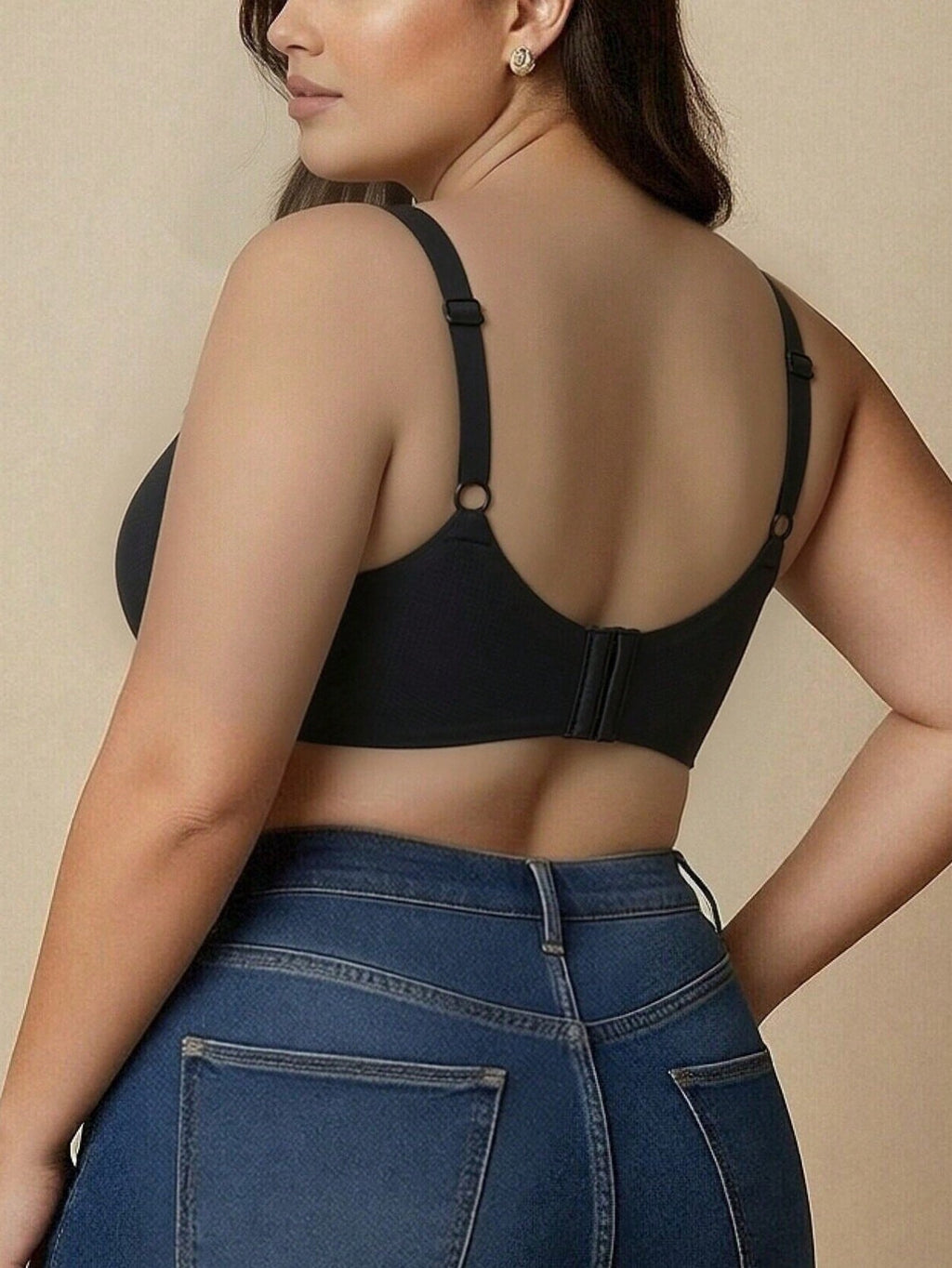 1Pc plus Size Seamless Wireless Bra for Women, Lifts, Shapes, and Supports, Prevents Sagging and Minimizes Side Boob