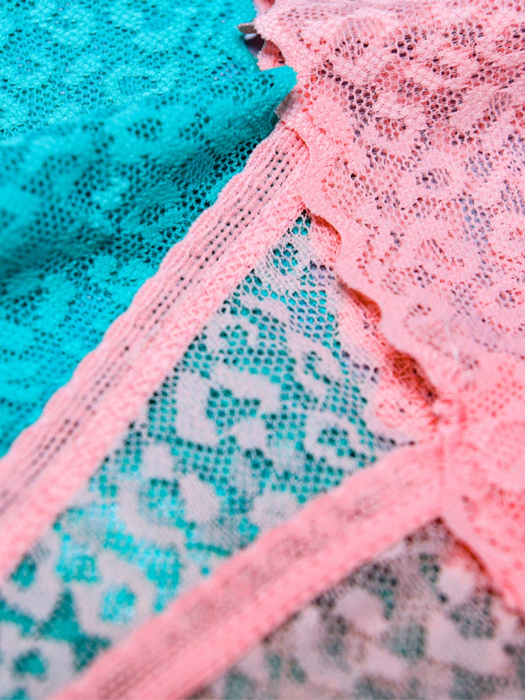 11Pcs/Set 10-Color Women'S Leopard Print Lace Thong Panties