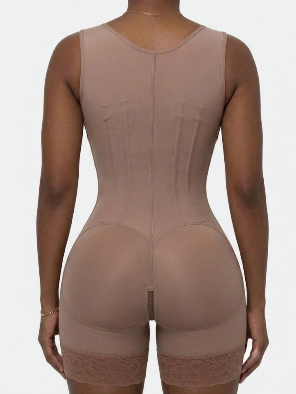 1Pc Colombian Shapewear, Shaping Shorts, Tummy Control Shapewear, Zipper Closure, Chest Opening, Butt Lifting Shapewear Bottom, Compression Shapewear