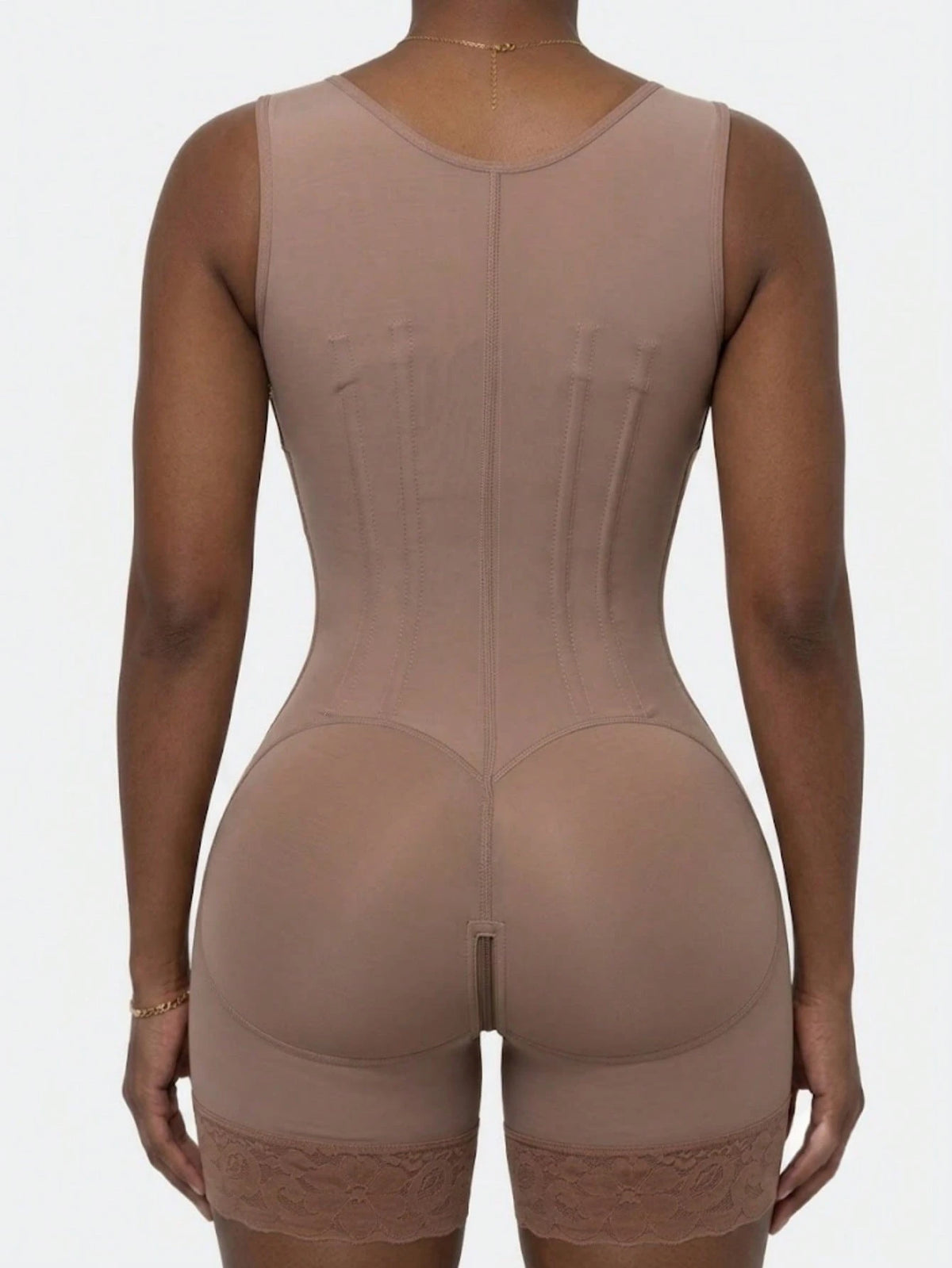 1Pc Colombian Shapewear, Shaping Shorts, Tummy Control Shapewear, Zipper Closure, Chest Opening, Butt Lifting Shapewear Bottom, Compression Shapewear
