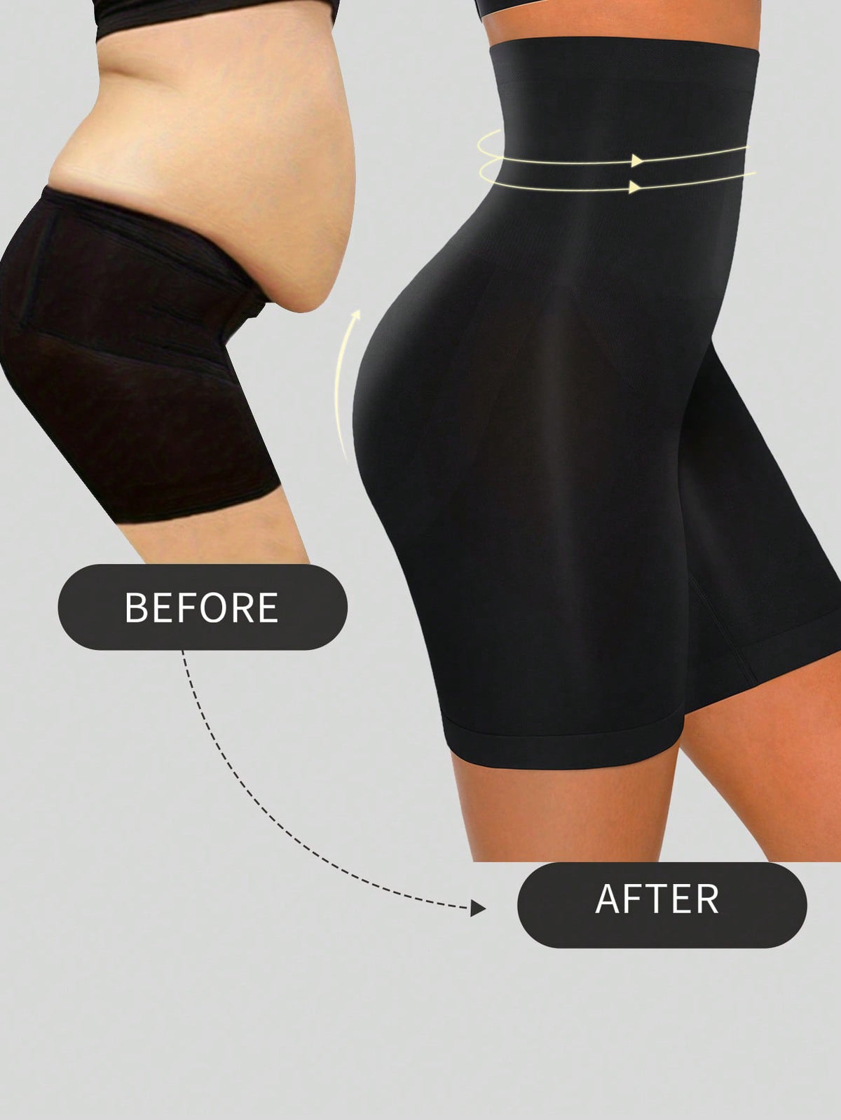 Feelingirl Tummy Control Shapewear Shorts Body Shaper for Women High-Waisted Thigh Slimming
