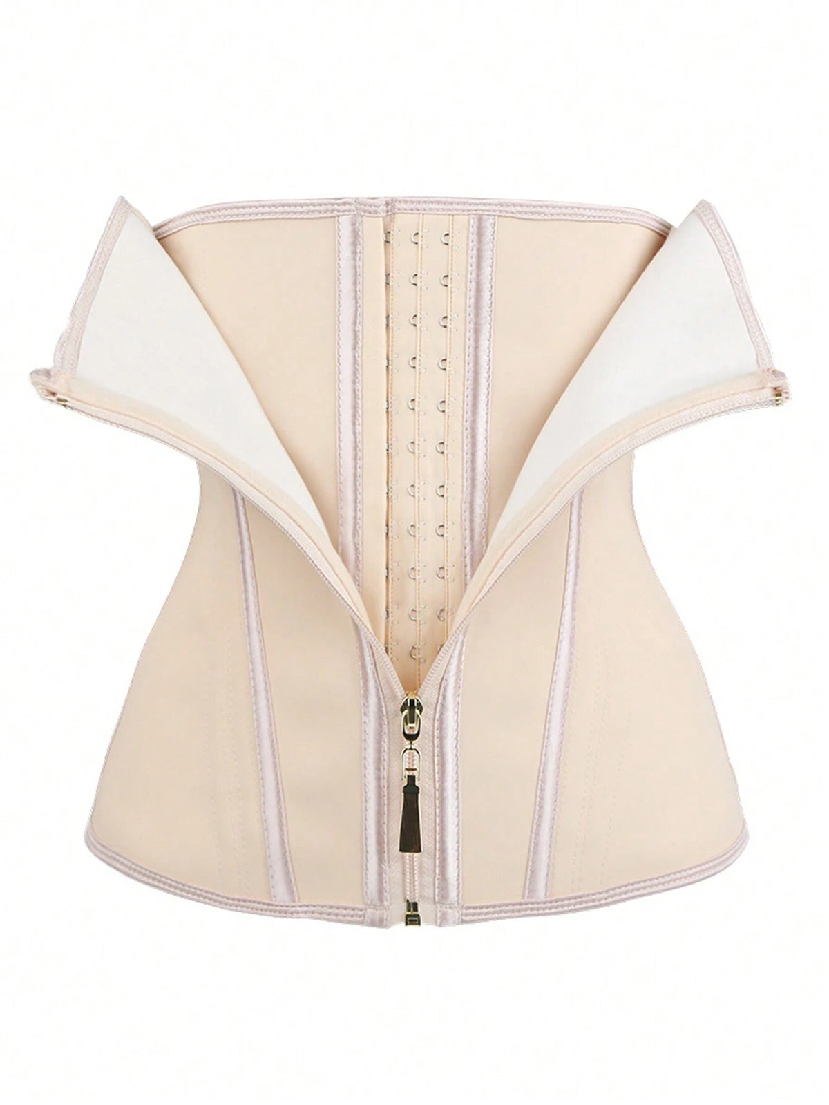 1Pc Waist Trainer with Zipper, High Compression Shapewear, Women Waist Cincher
