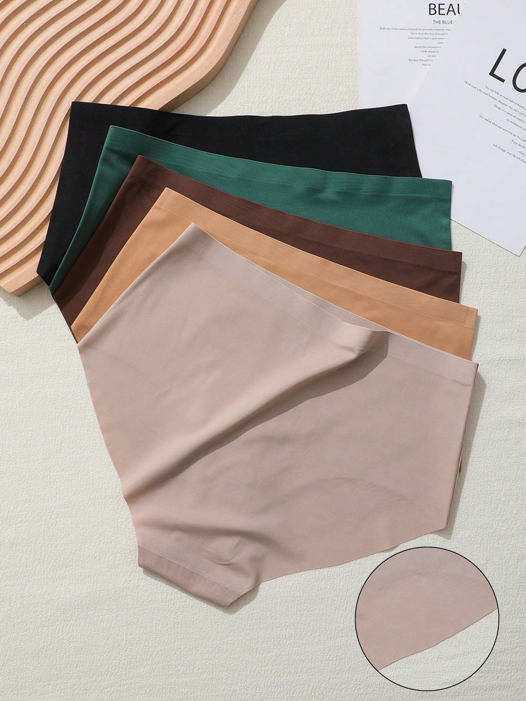 5Pcs/Set High Waist Women'S Seamless Invisible Panty Set