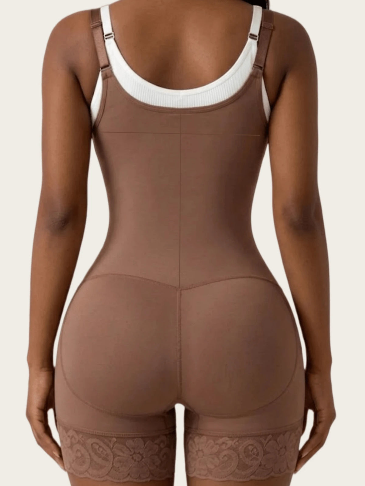 1Pc Women'S Colombian Shapewear, Body Shaper Jumpsuit, 4-Row Hook & Eye Full Body Shaping, Tummy Control Jumpsuit, Suitable for Daily Wear