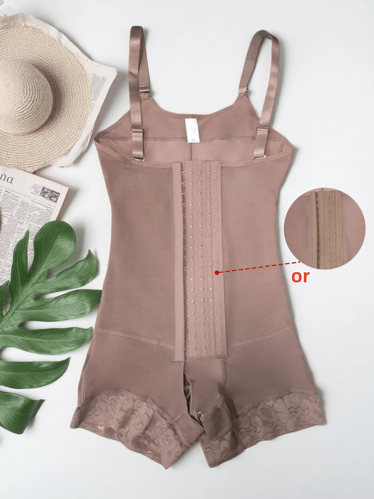 1Pc Women'S Colombian Shapewear, Body Shaper Jumpsuit, 4-Row Hook & Eye Full Body Shaping, Tummy Control Jumpsuit, Suitable for Daily Wear