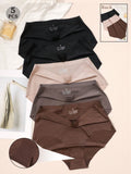 5Pcs/Set High Waist Women'S Seamless Invisible Panty Set