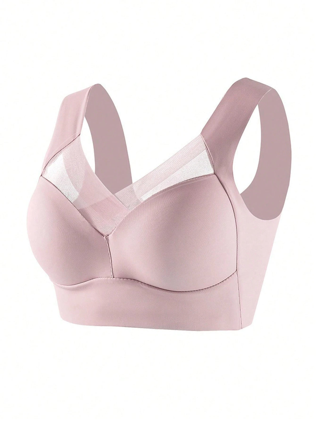 2Pcs/Set Seamless Backless Bra for Women, Wire-Free Comfortable Basic Bra with Fixed Cups, Lingerie