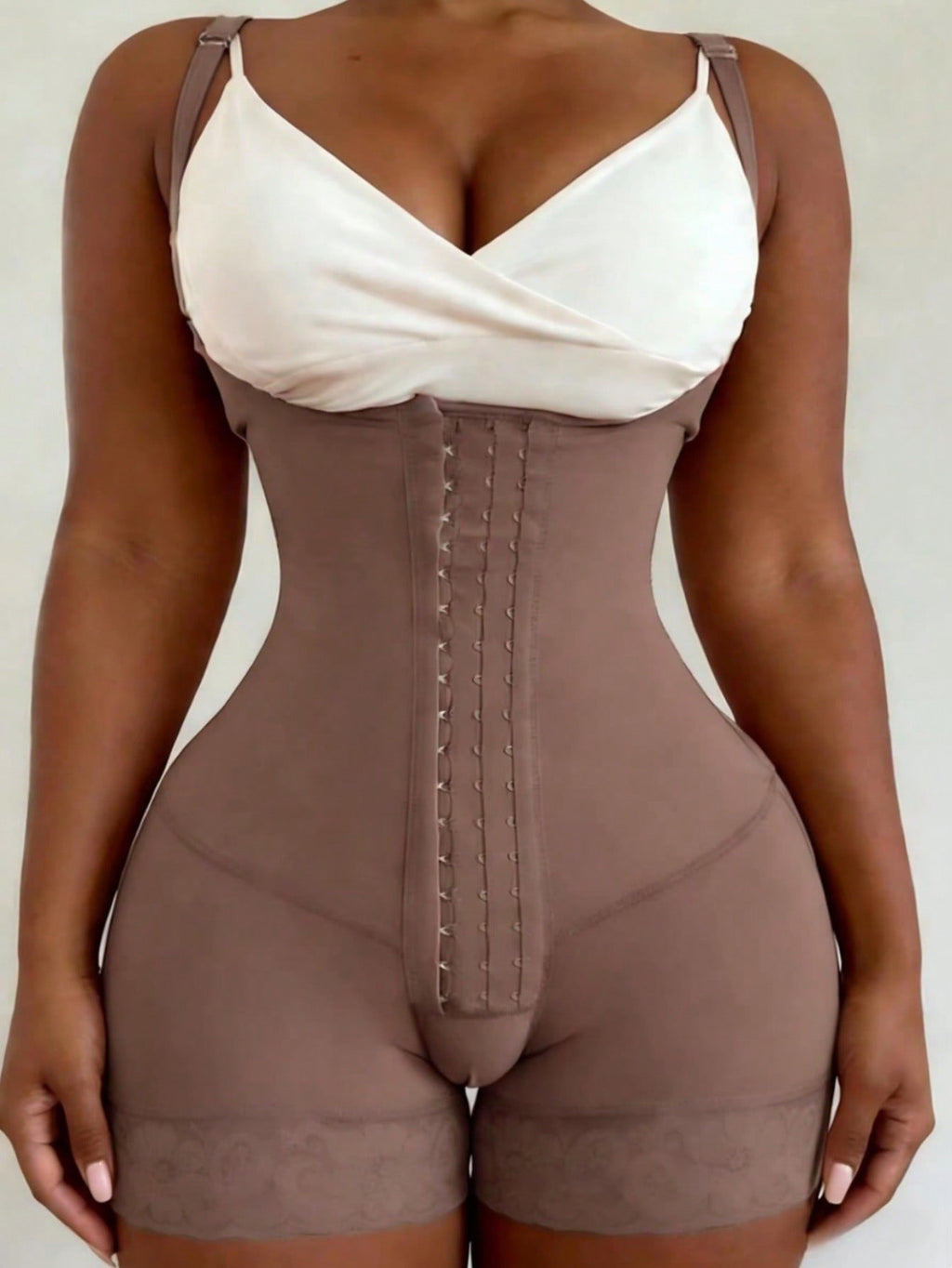 1Pc Women'S Colombian Shapewear, Body Shaper Jumpsuit, 4-Row Hook & Eye Full Body Shaping, Tummy Control Jumpsuit, Suitable for Daily Wear
