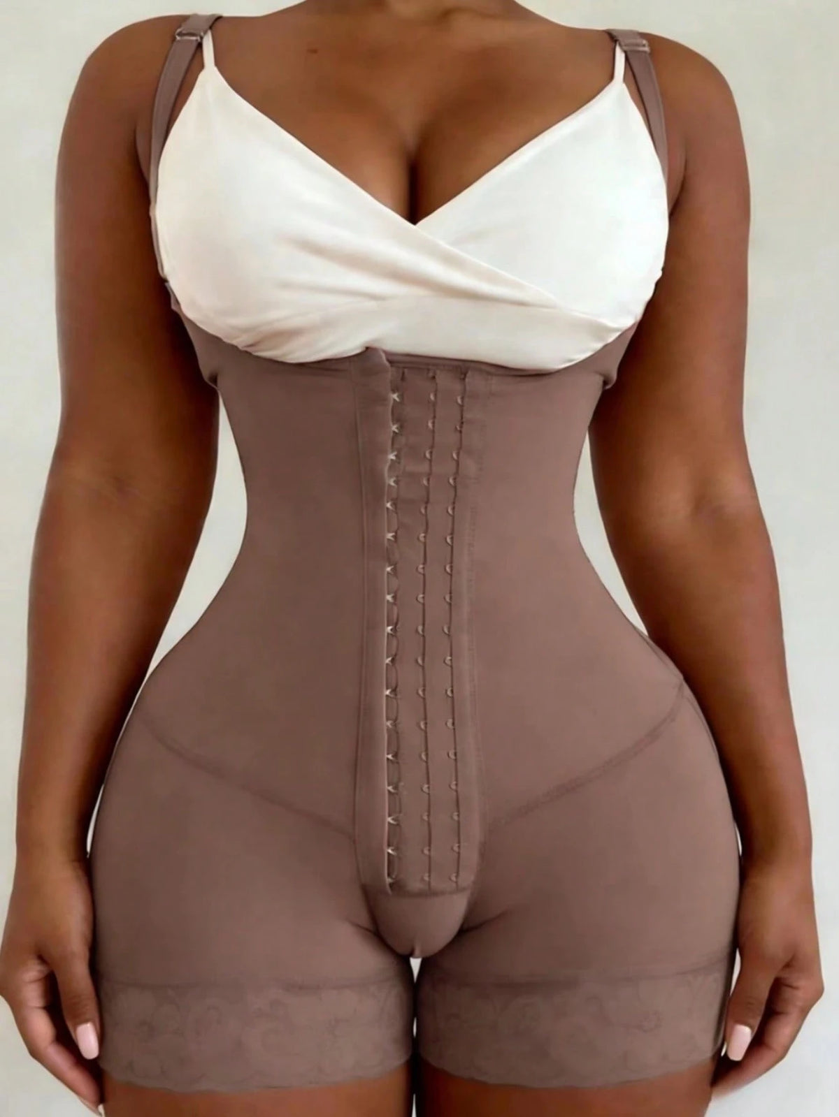 1Pc Women'S Colombian Shapewear, Body Shaper Jumpsuit, 4-Row Hook & Eye Full Body Shaping, Tummy Control Jumpsuit, Suitable for Daily Wear
