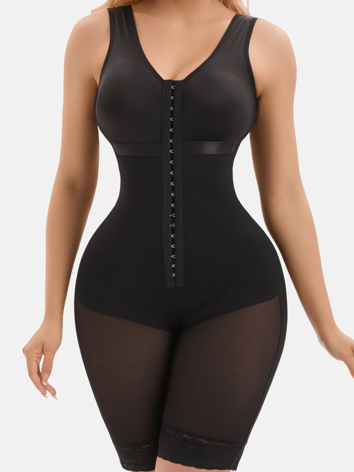 1Pc Women'S Shapewear, Abdominal Compression Jumpsuit, Butt Lifting Jumpsuit, Thigh Slimming Jumpsuit, High Compression Full Body Shaping Enhancer