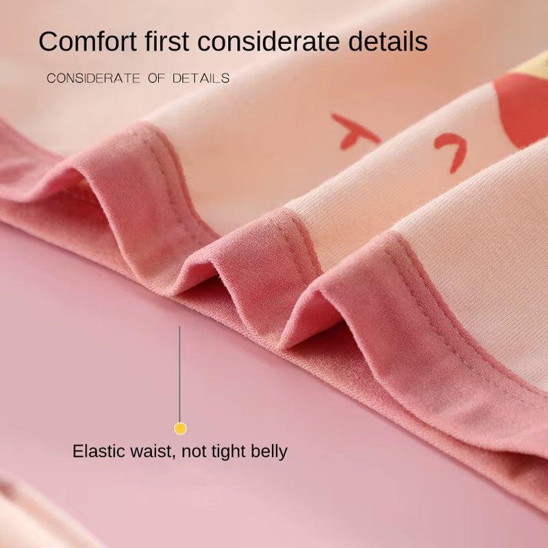 3Pcs Girls Underwear Little Girl Boxer Shorts 2-14 Year Old Student Cartoon Underwear Pure Cotton Children Underwear