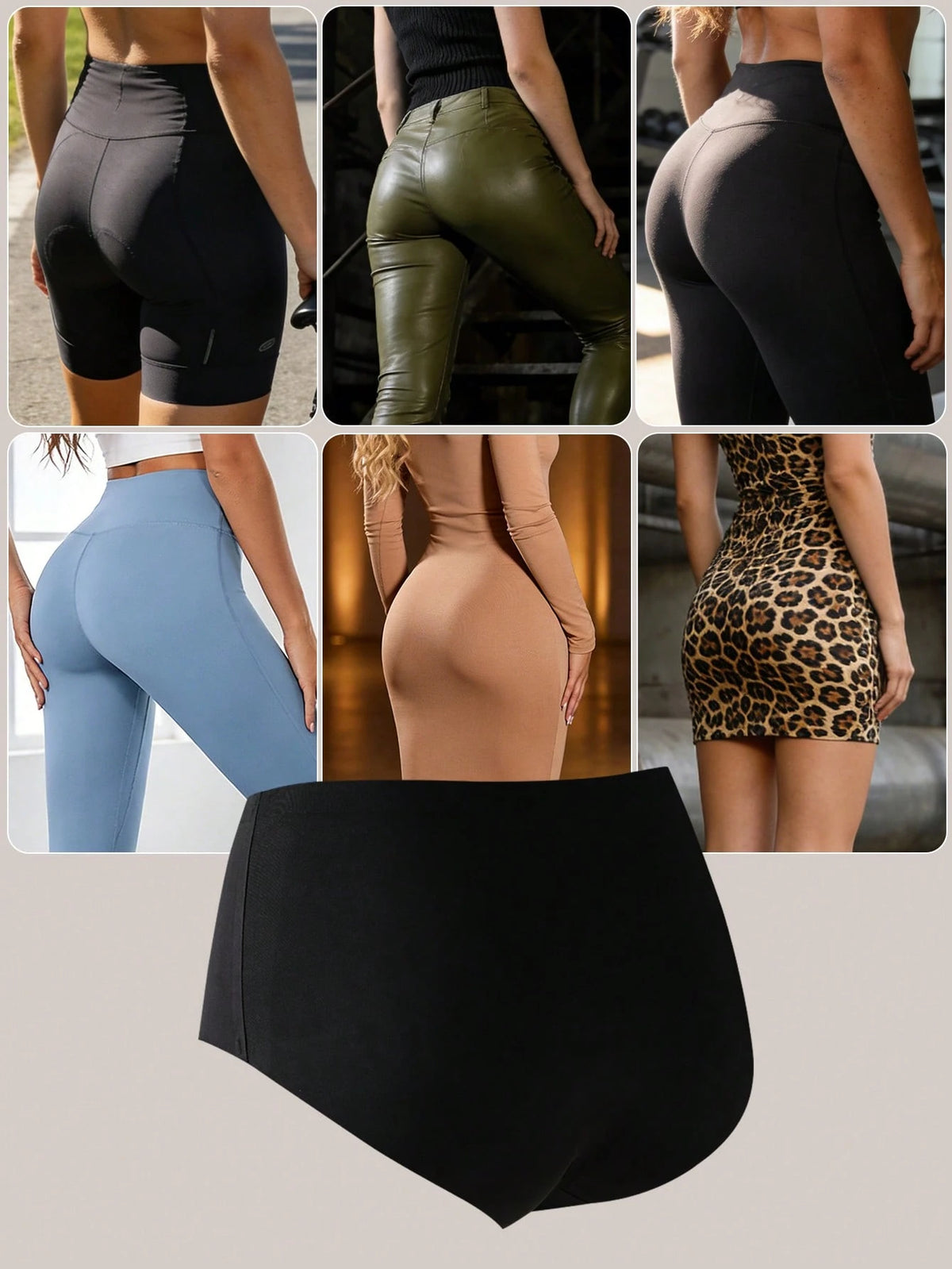 5Pcs/Set High Waist Women'S Seamless Invisible Panty Set