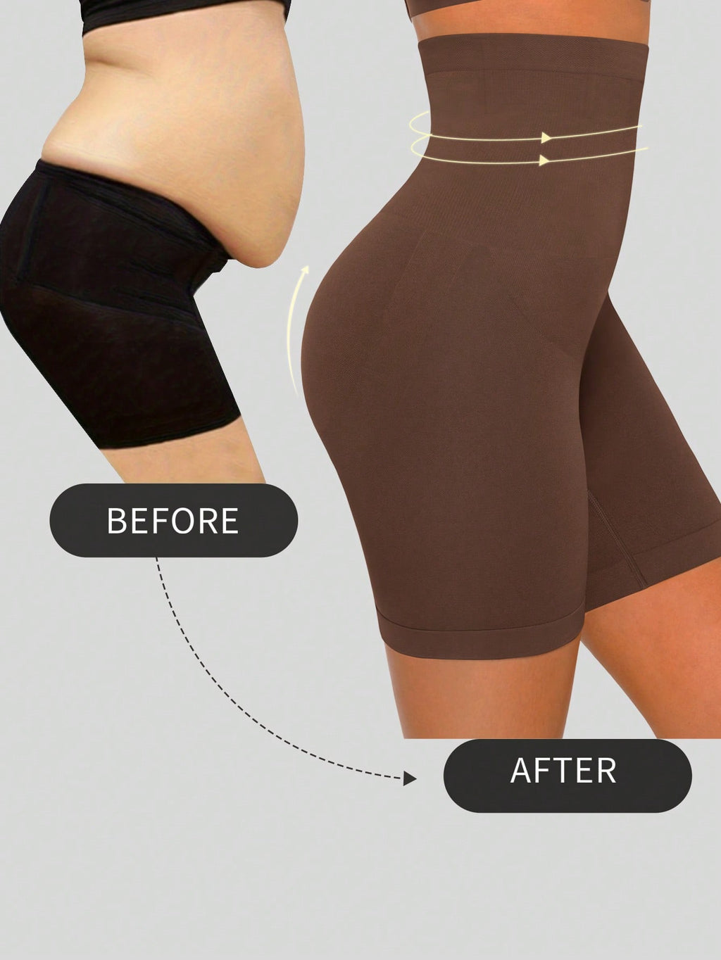Feelingirl Tummy Control Shapewear Shorts Body Shaper for Women High-Waisted Thigh Slimming